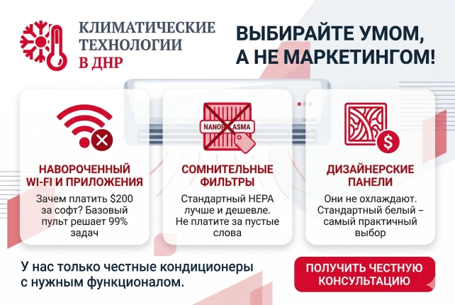 Маркетинговые уловки: как не переплатить за ненужные функции кондиционера