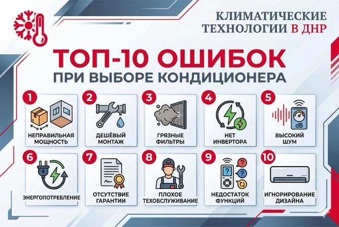 Топ-10 фатальных ошибок при выборе кондиционера | Честный разбор