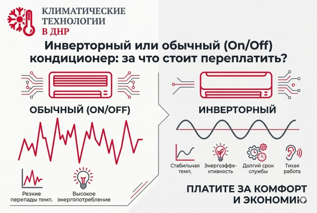 Инверторный или обычный кондиционер (On/Off): что выбрать и за что стоит переплатить
