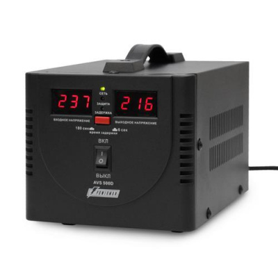 Стабилизатор напряжения PowerMan AVS 500D Black в Мариуполе
