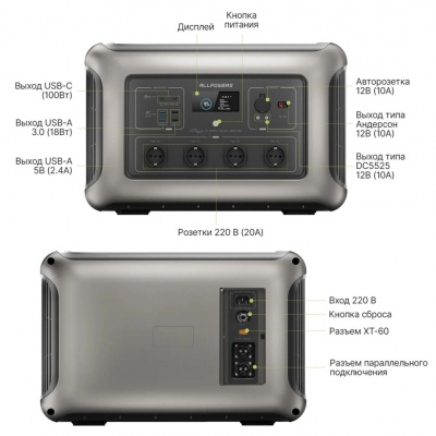 Портативная электростанция Allpowers R3500-V2 в Мариуполе